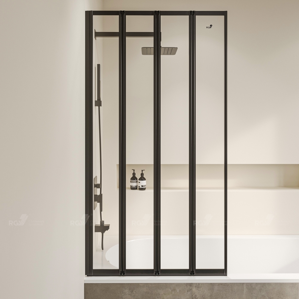 Шторка на ванну RGW SC-23-B 80х150