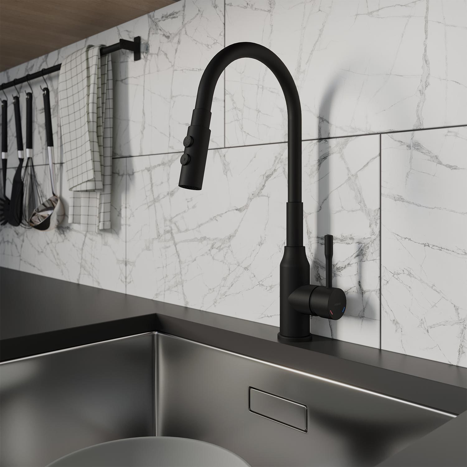 Смеситель для кухни Milardo Meal M01BL2FM05