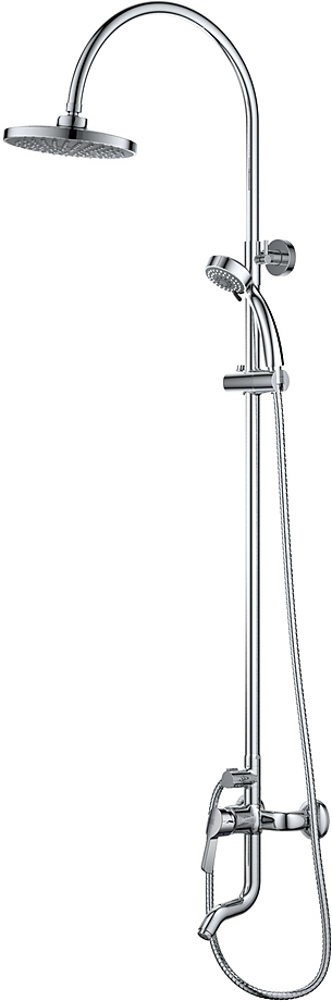 Душевая система D&K Rhein Schiller DA1463701C09 с изливом, хром