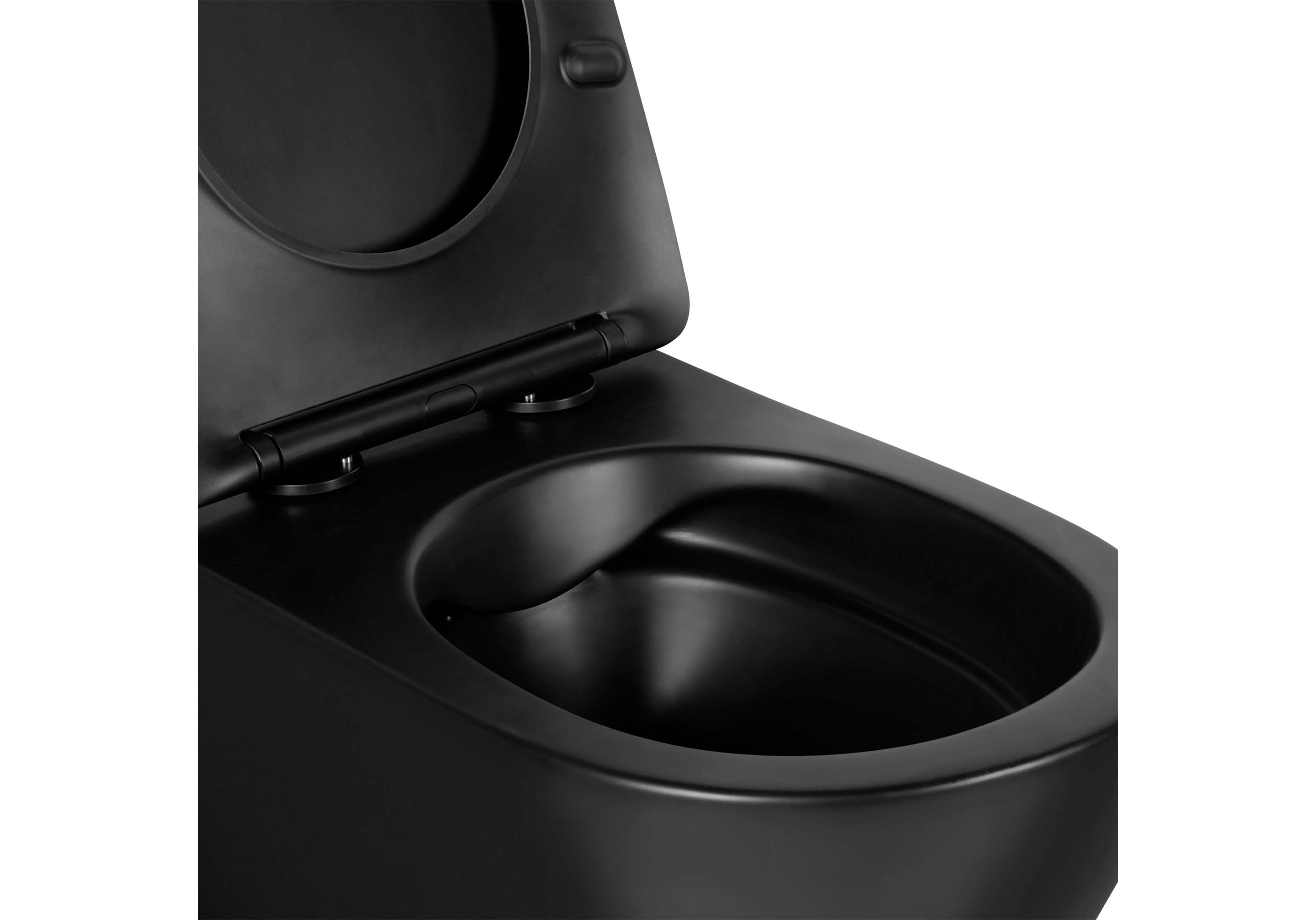 Унитаз подвесной безободковый Aquatek Европа AQ1901-MB с сиденьем Soft Close черный матовый