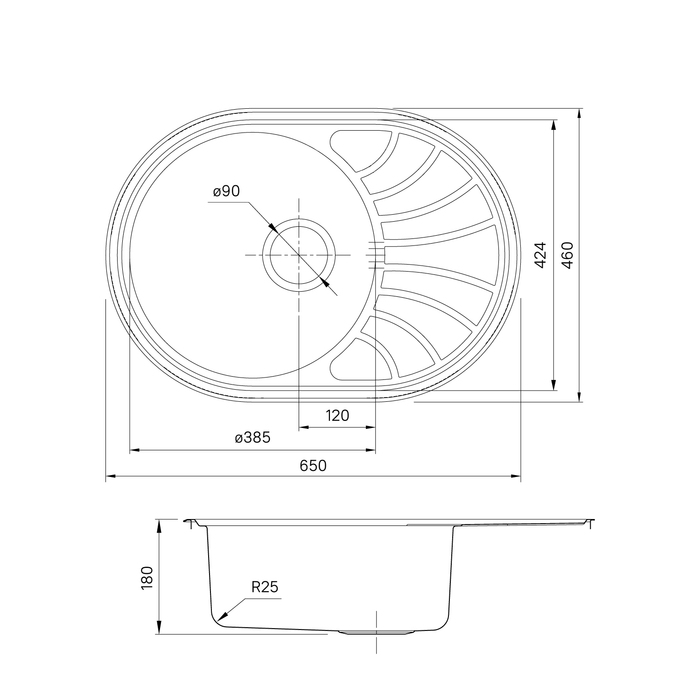 Мойка встраиваемая Iddis Suno S SUN65SDi77