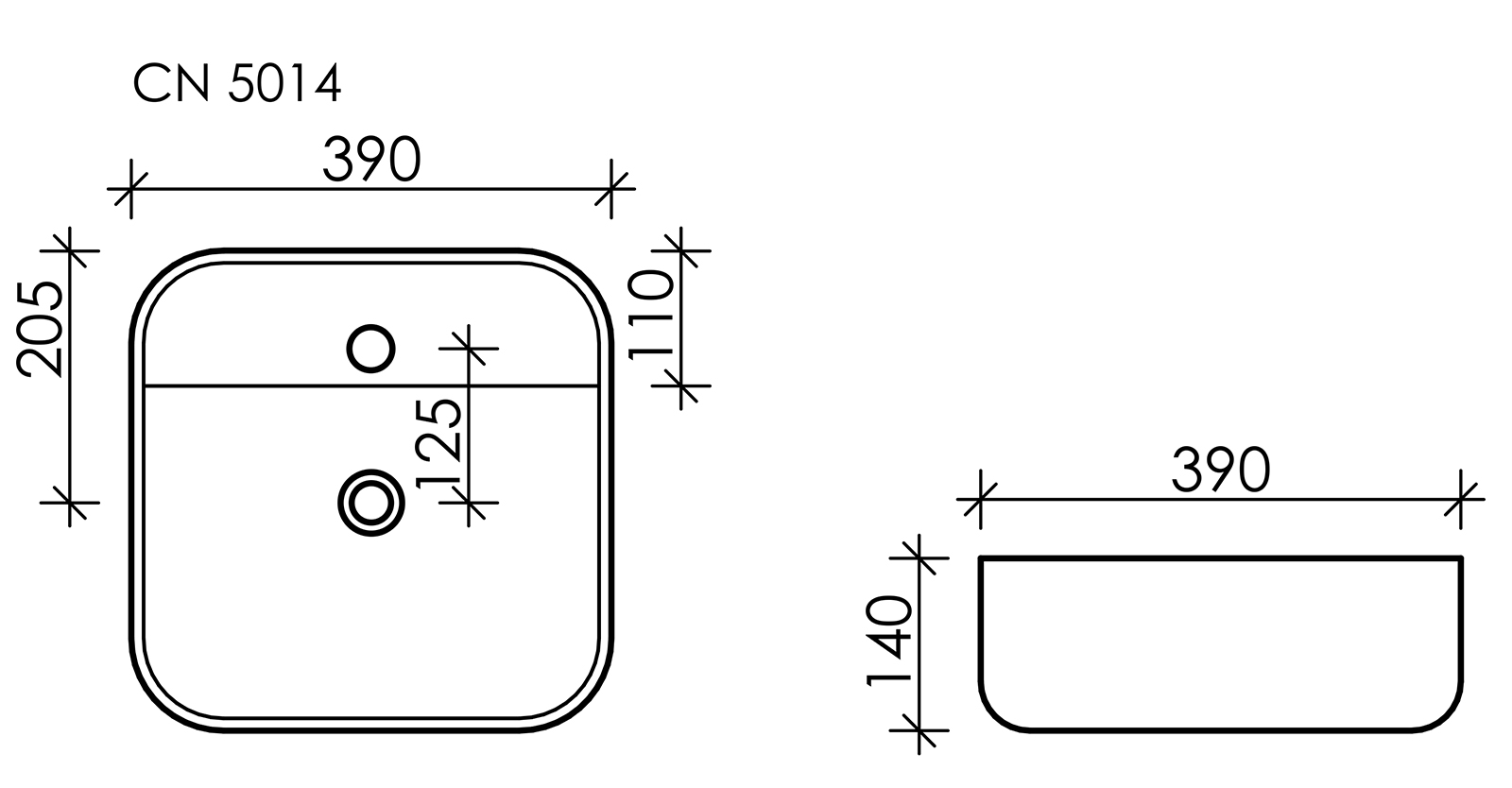 Раковина Ceramica Nova Element CN5014