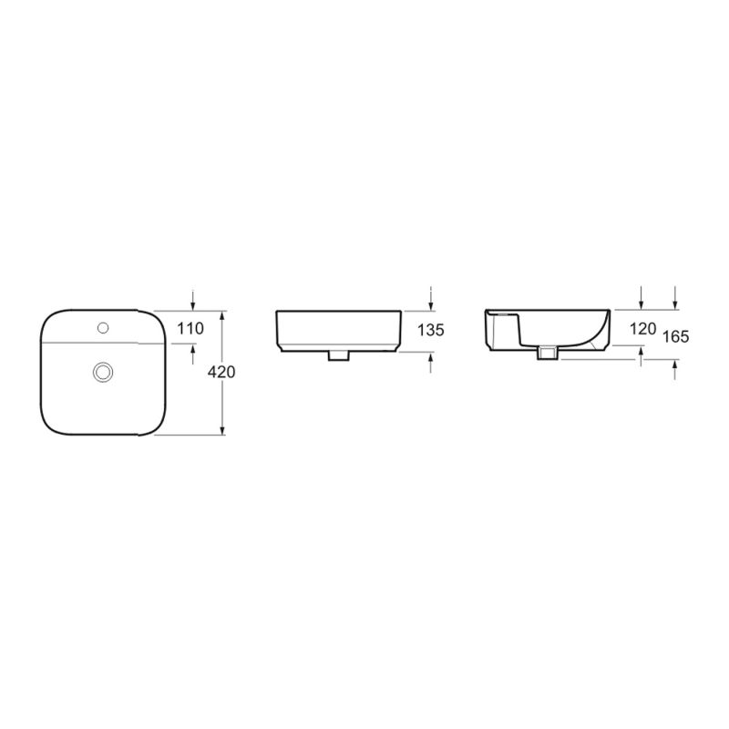Раковина накладная Lavinia Boho Bathroom Sink Slim 33311007