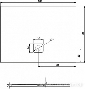 Поддон для душа Riho Basel 414 (100 см)