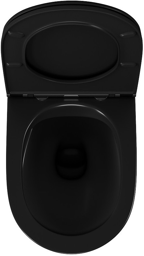 Унитаз подвесной D&K Matrix DT1396025 безободковый, черный