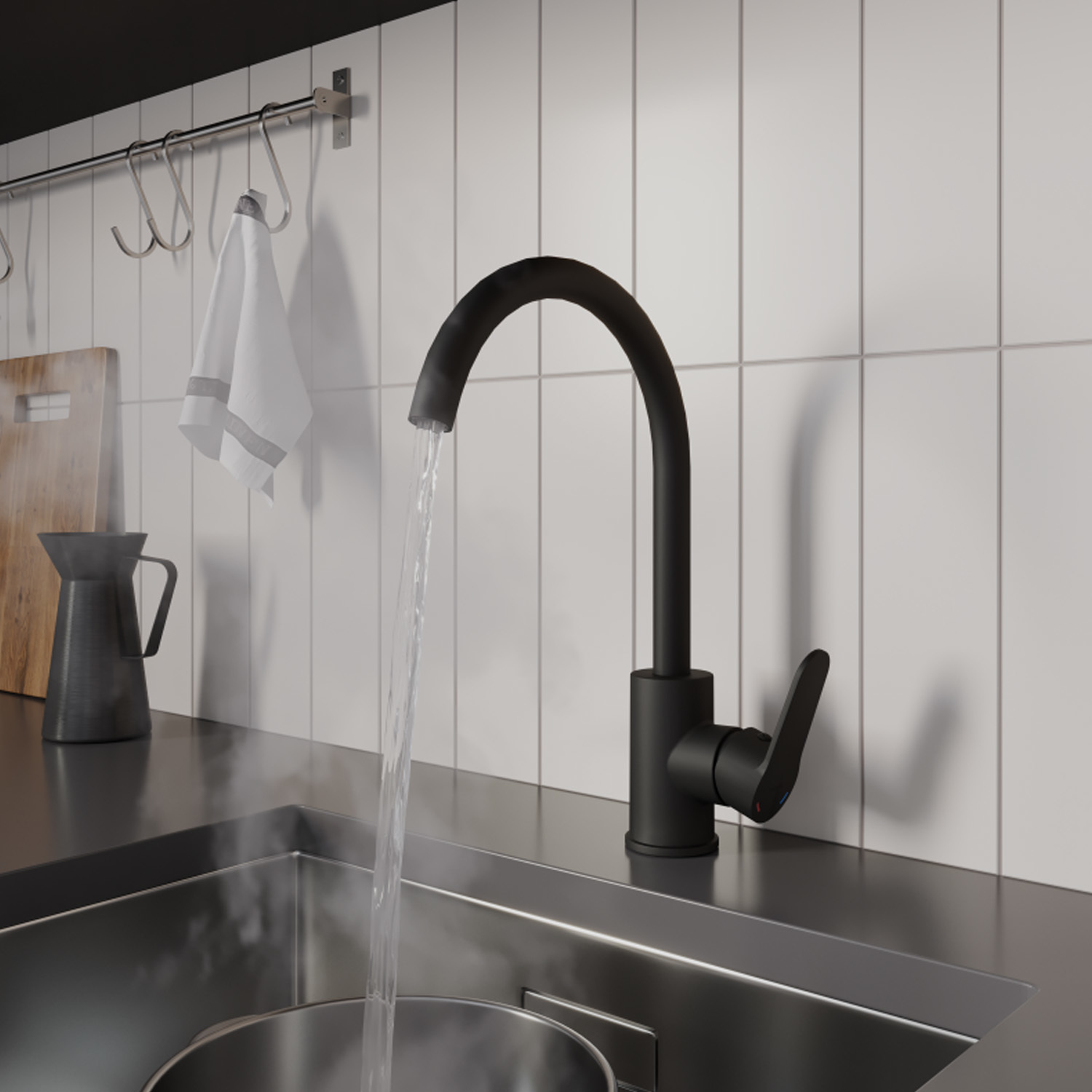 Смеситель для кухни Milardo Poli POLBLJ0M05