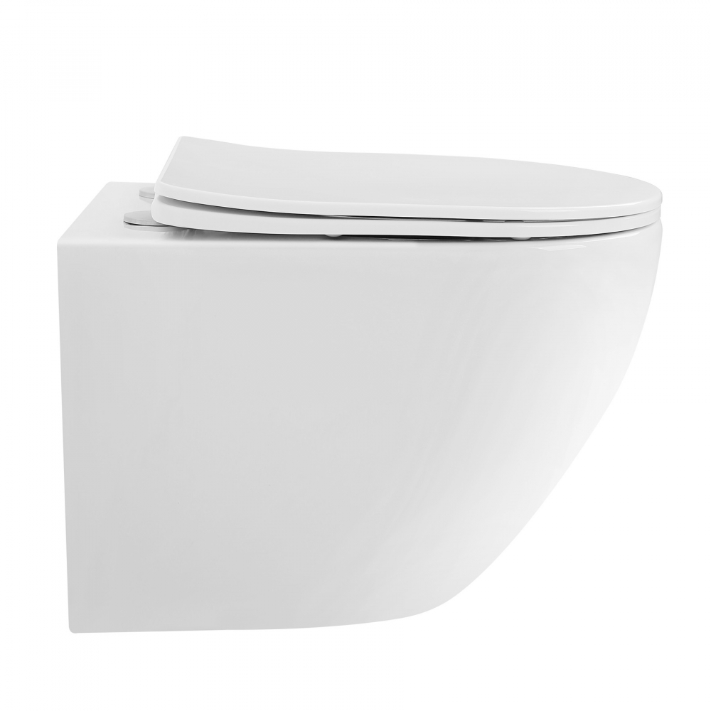 Унитаз Abber Bequem AC1100T подвесной белый, безободковый, смыв торнадо