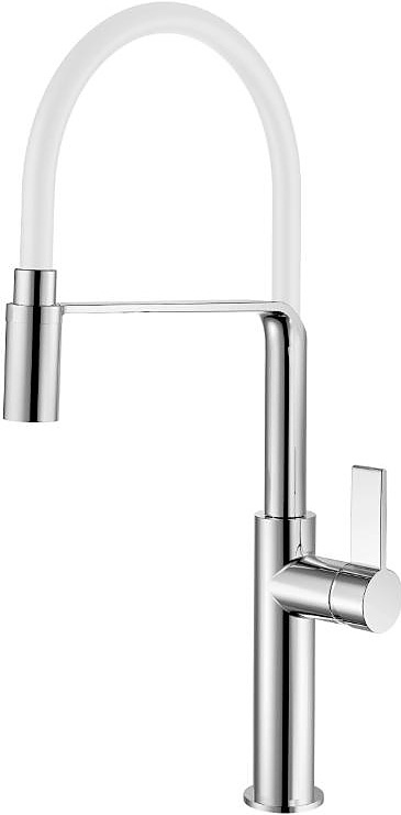 Смеситель для кухонной мойки с гибким изливом Rush MS9035-35White