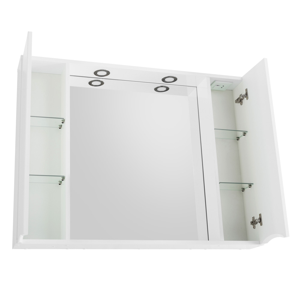 Зеркальный шкаф BelBagno Marino 120 см, Bianco Lucido