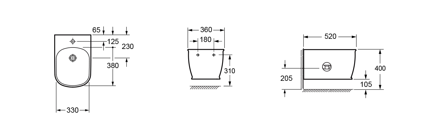 Подвесное биде Lavinia Boho Bell Pro 33010050