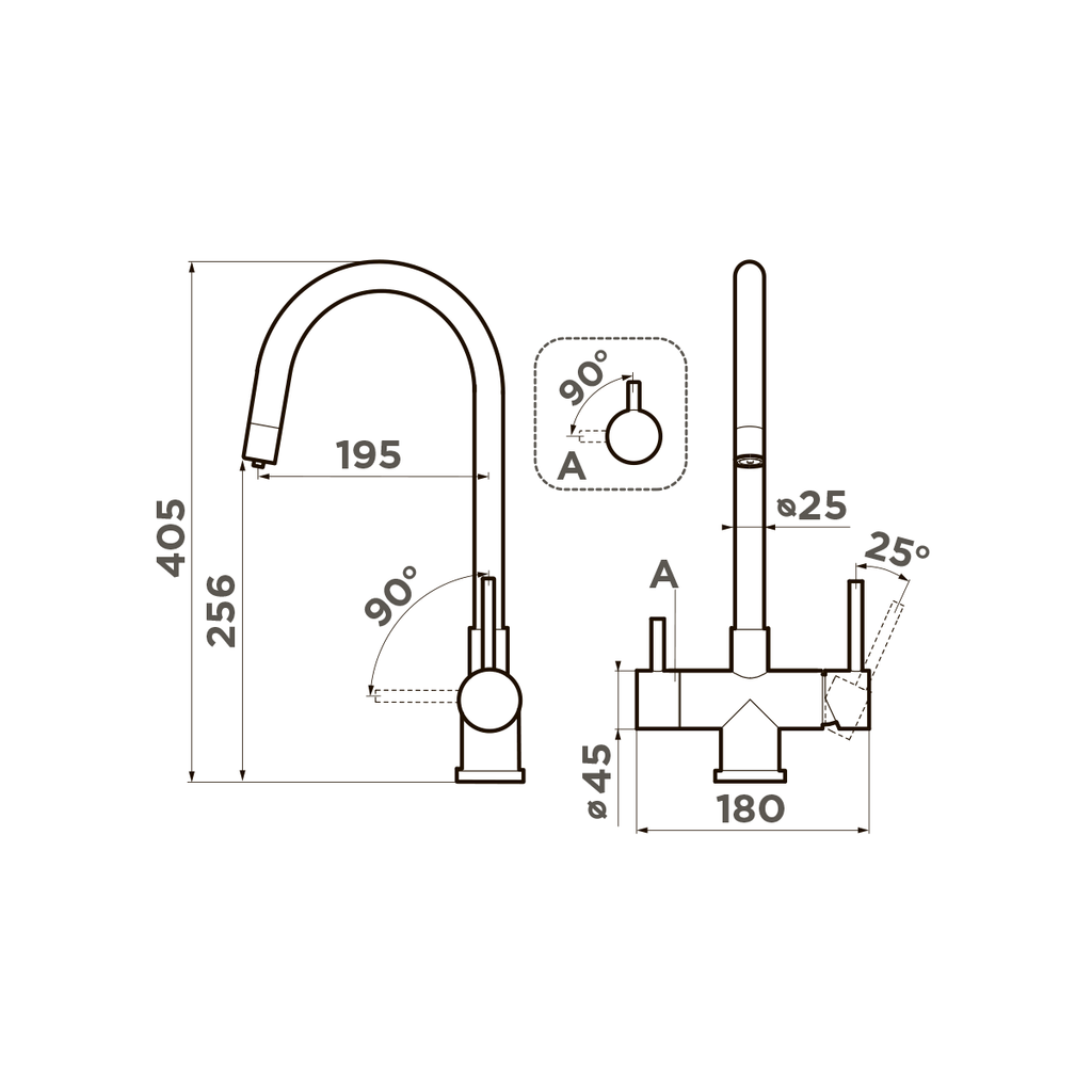 Смеситель Omoikiri Akita 4994086 для кухни