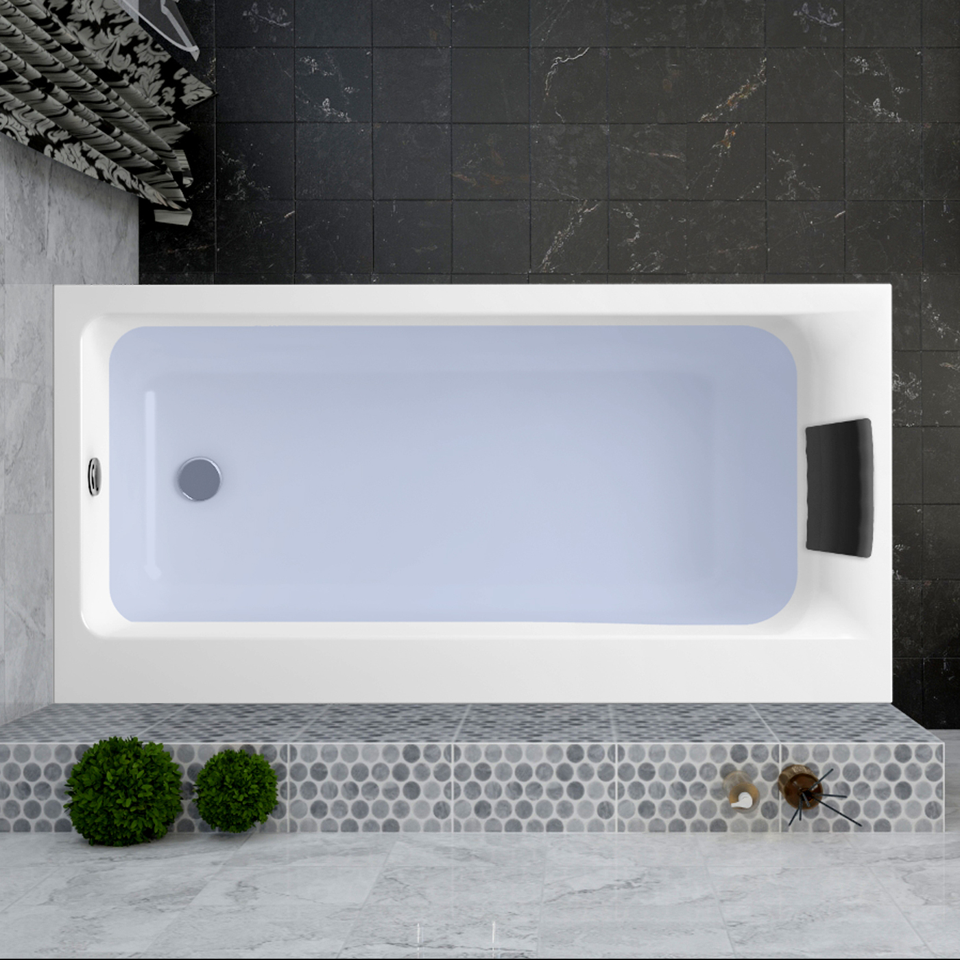 Акриловая ванна Lavinia Boho Catani 3712160R 160x80 правая