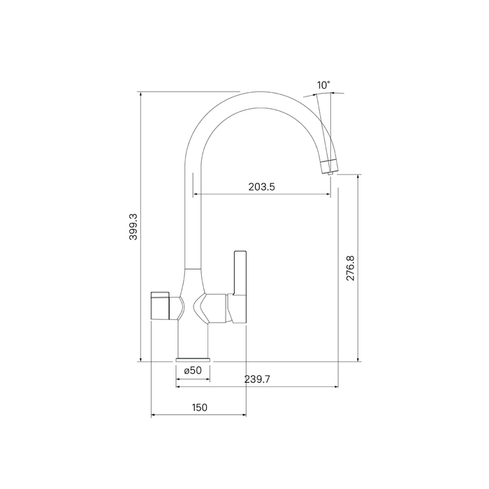 Смеситель для кухни Iddis Pure PURSBFJi05