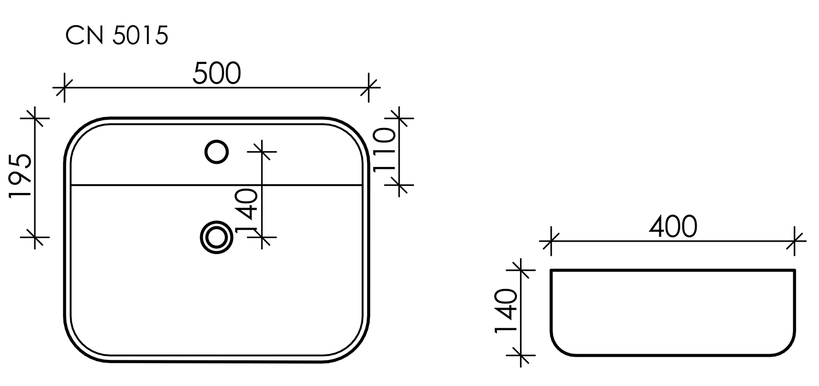 Раковина Ceramica Nova Element CN5015
