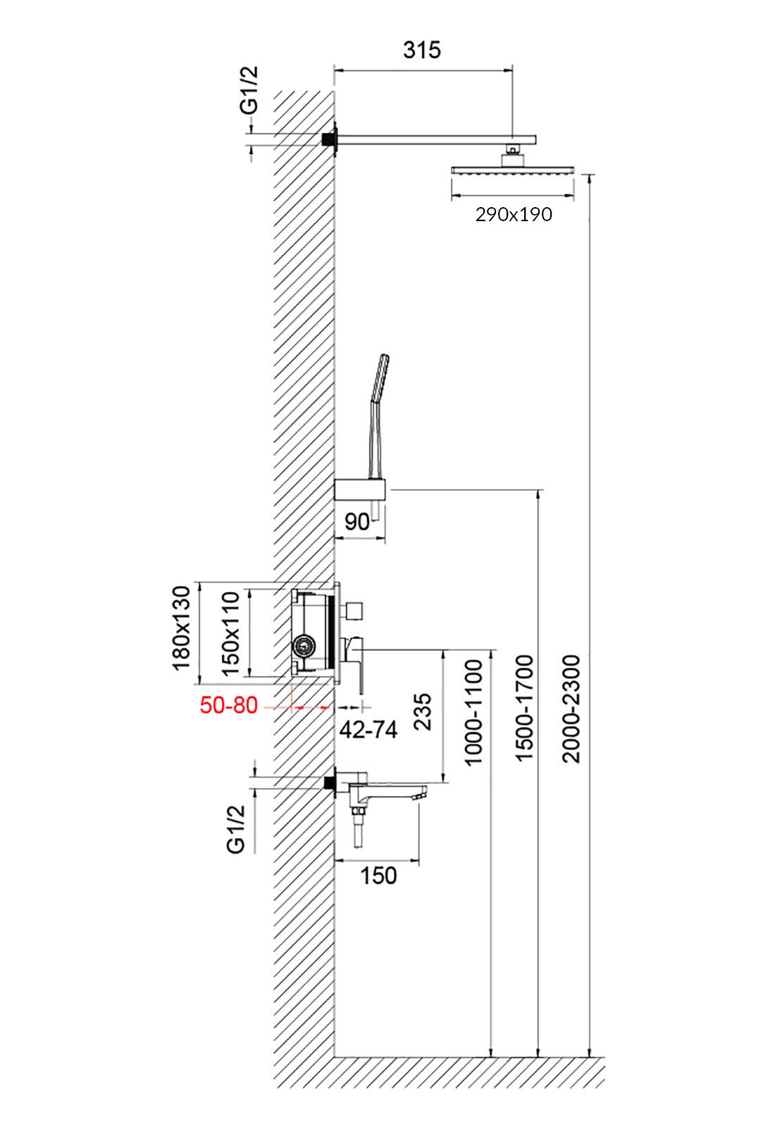 Душевая система Timo Selene SX-3069/00SM (1013)