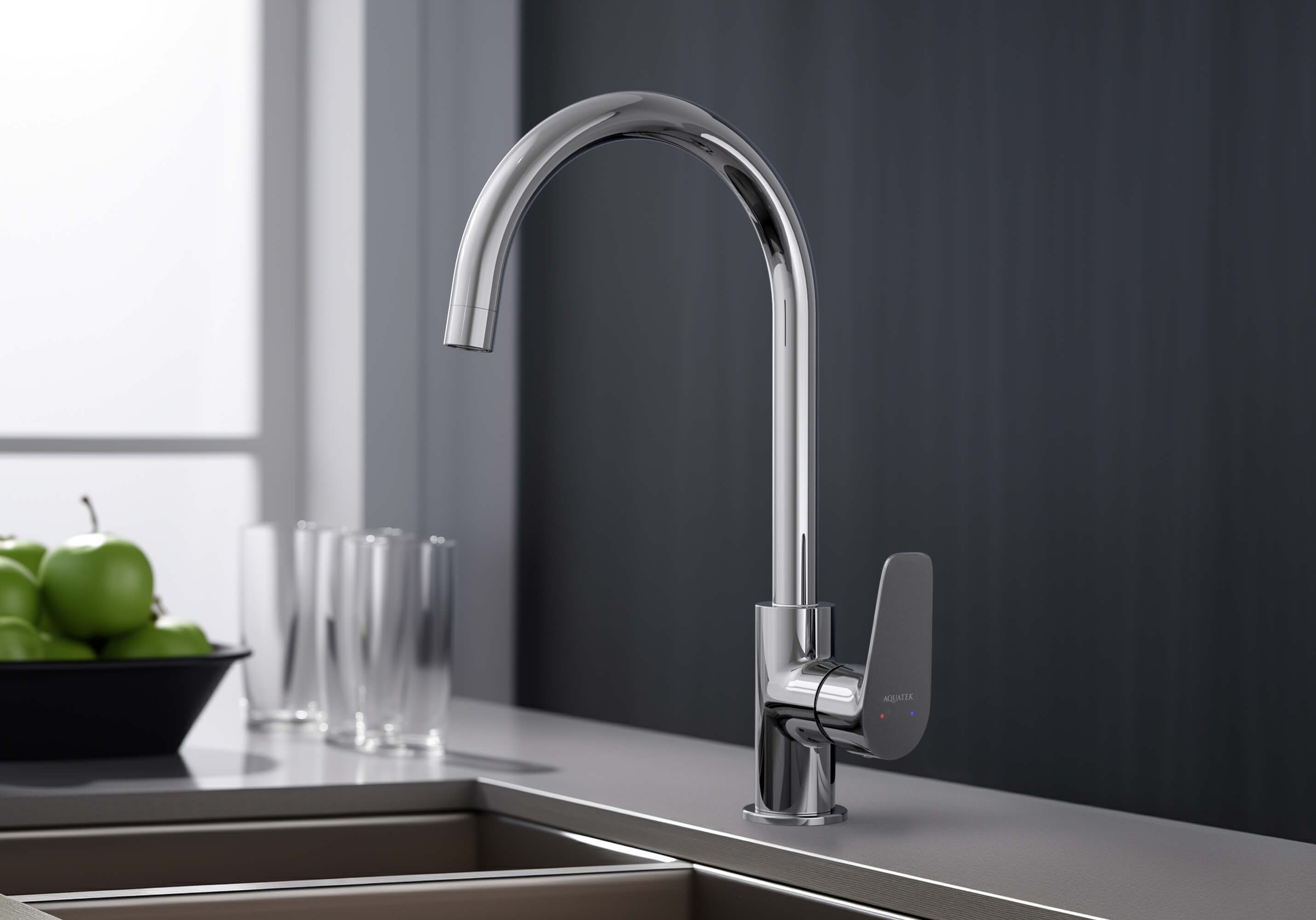 Смеситель Aquatek Бетта AQ1182CR для кухни