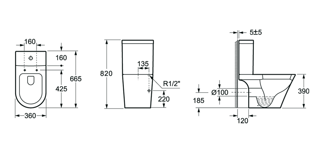 Напольный унитаз Lavinia Boho Biore 33040010
