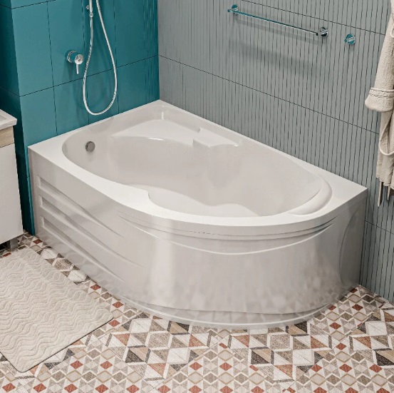 Ванна акриловая 1MarKa Diana 150x90 см L Премиум