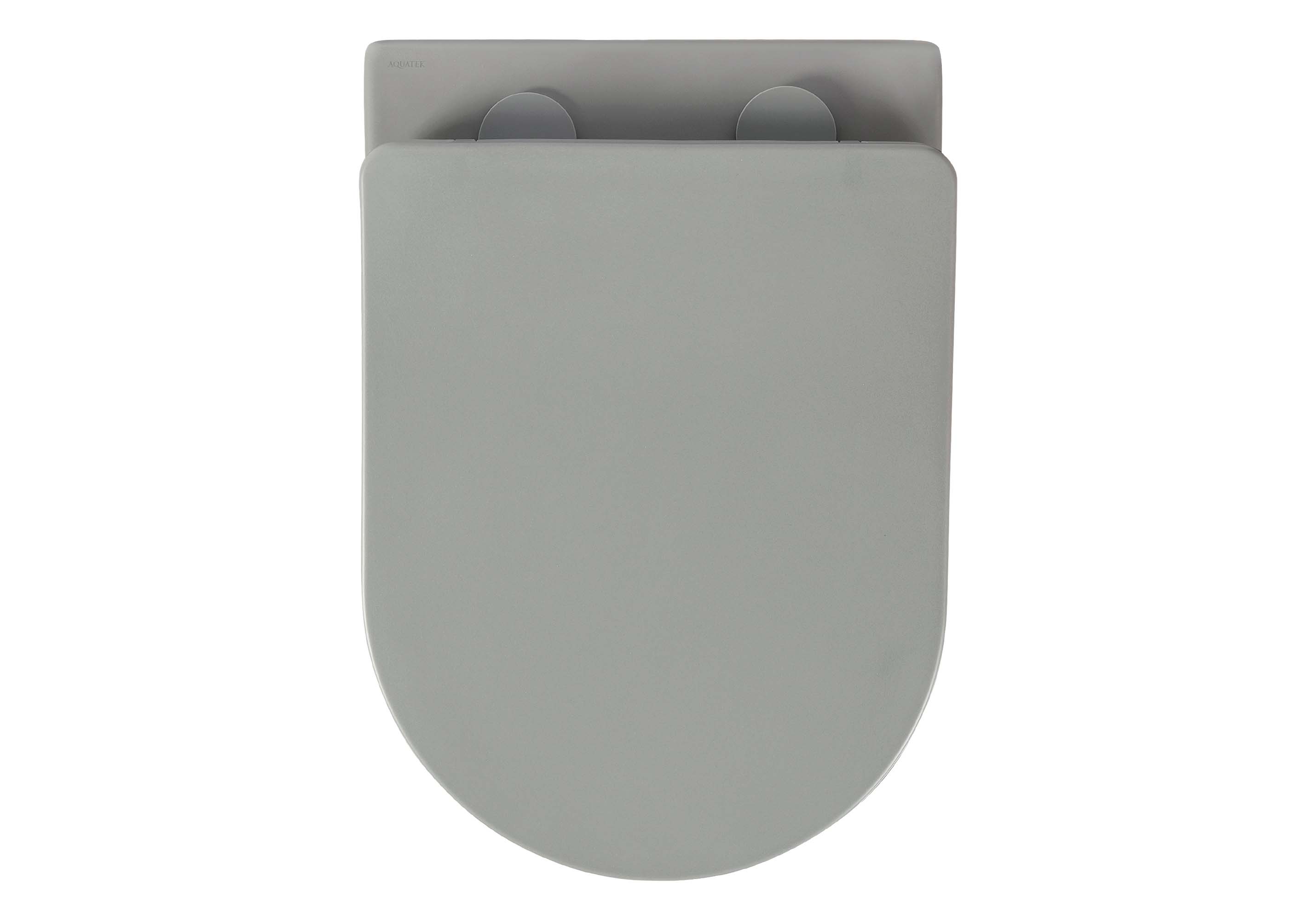 Унитаз подвесной безободковый Aquatek Европа AQ1901-MG с сиденьем Soft Close серый матовый