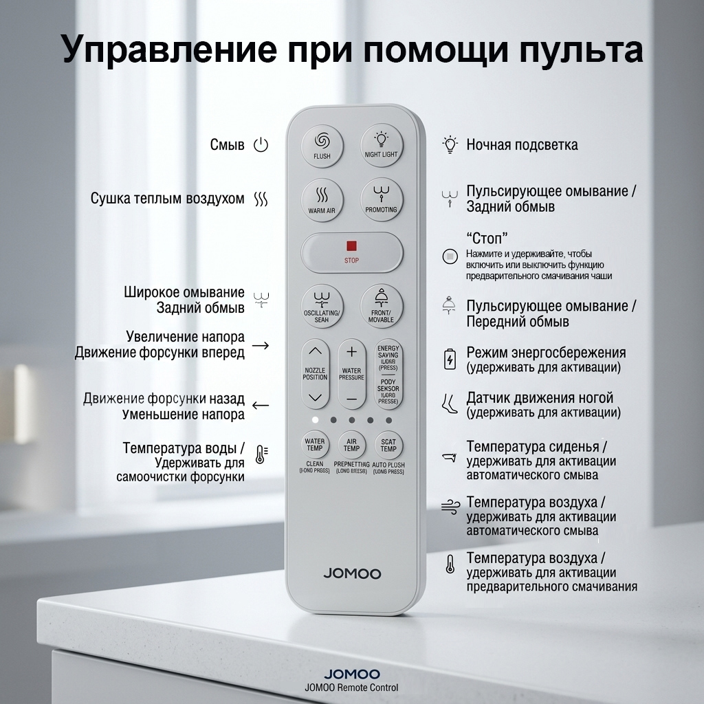 Унитаз приставной напольный JOMOO P7341 ZD7341-SA-EUR180