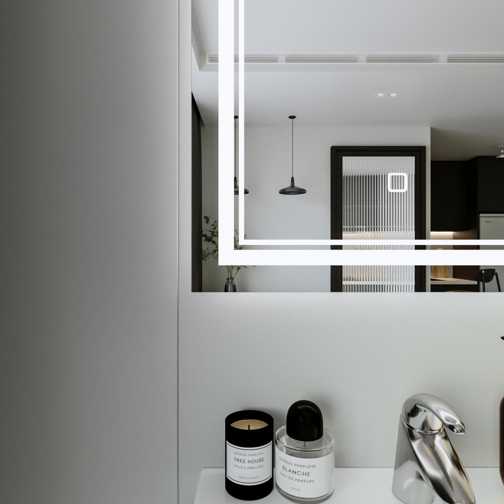 Зеркало Бриклаер Эстель-2 60 с подсветкой и электровыключателем