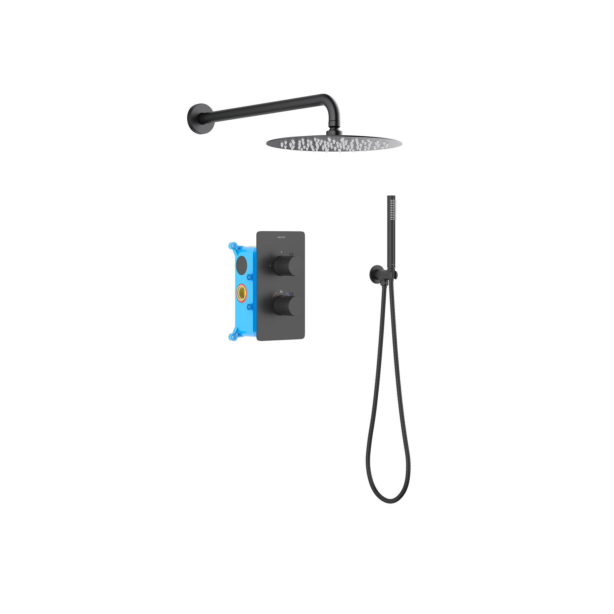 Set 3 в 1 душевой комплект Aquatek Европа AQ1376MB