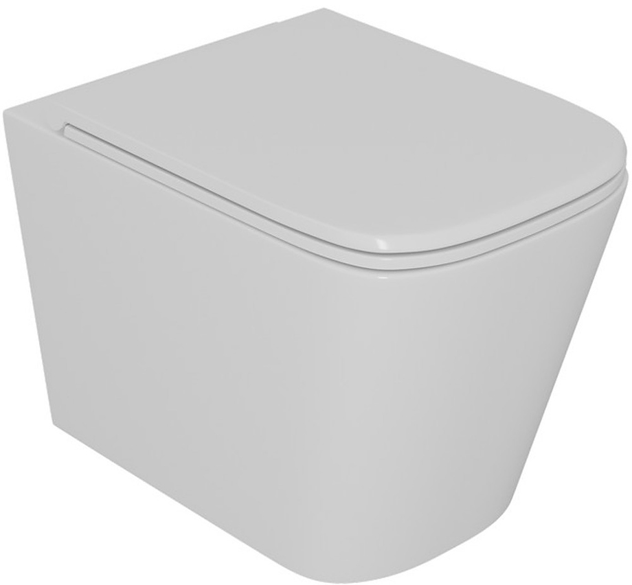 Унитаз подвесной D&K Quadro DT1516016 безободковый, белый