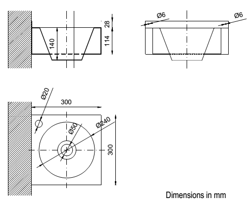 Раковина антивандальная  Nofer 13038.B