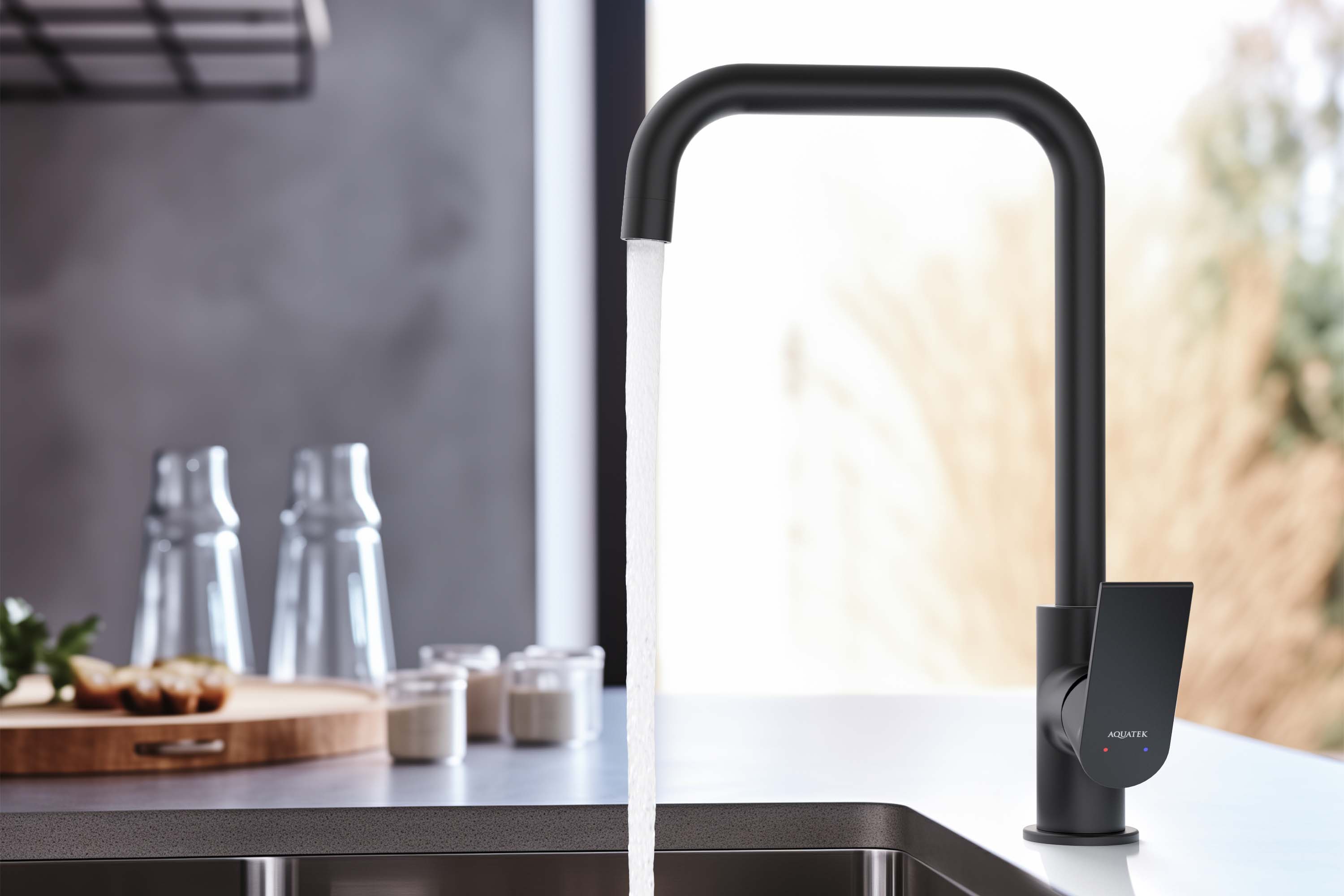 Смеситель Aquatek Лира AQ1480MB для кухни