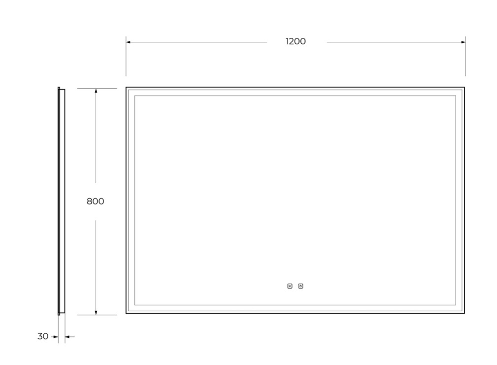 Зеркало BelBagno SPC-GRT 120х80 с голосовым управлением