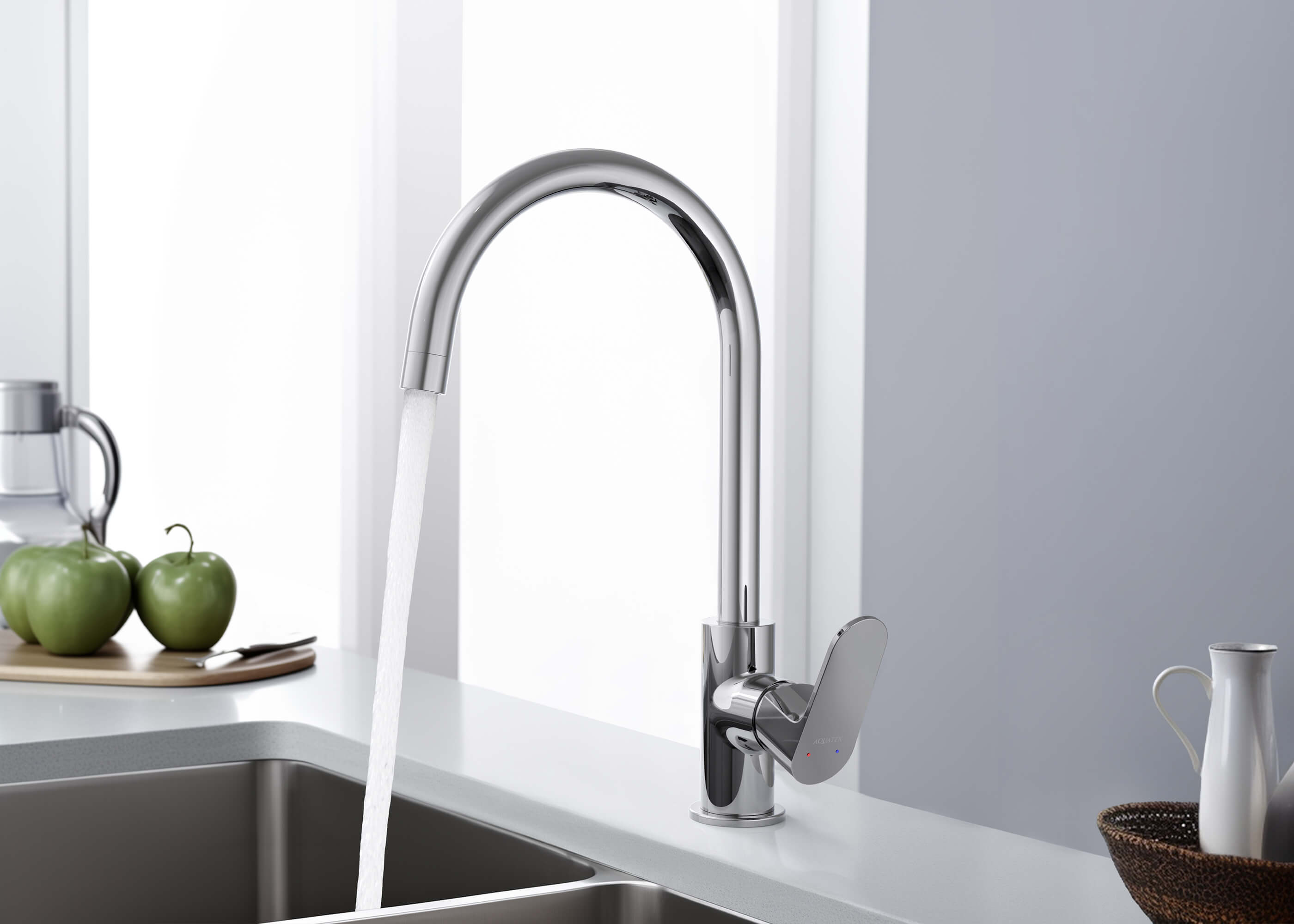 Смеситель Aquatek Оберон AQ1282CR для кухни