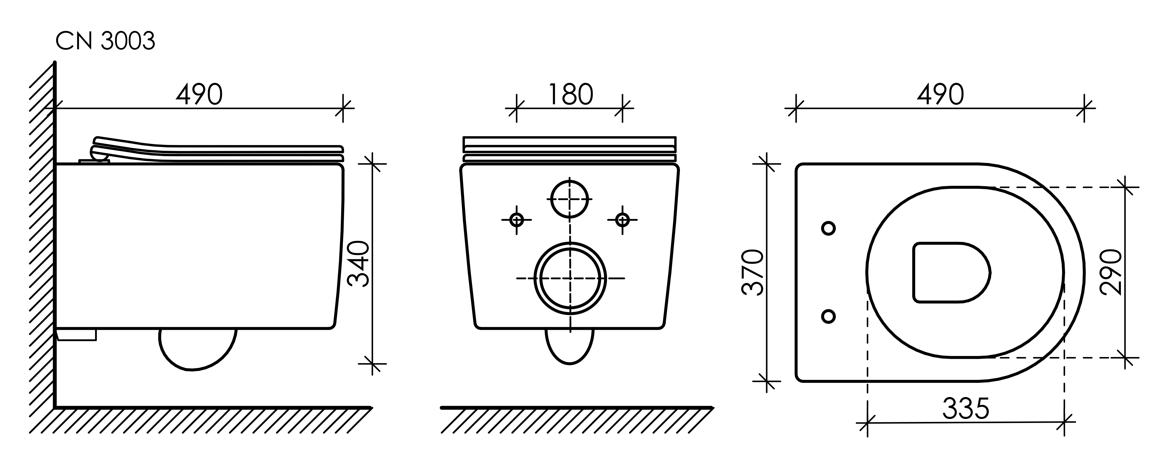Унитаз подвесной Ceramica Nova Moments CN3003 с микролифтом, безободковый