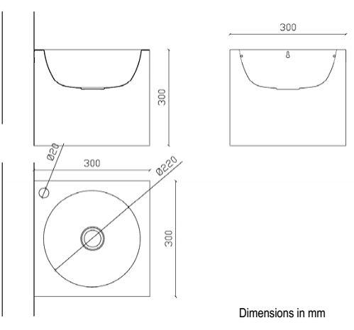 Раковина антивандальная Nofer 13097.B