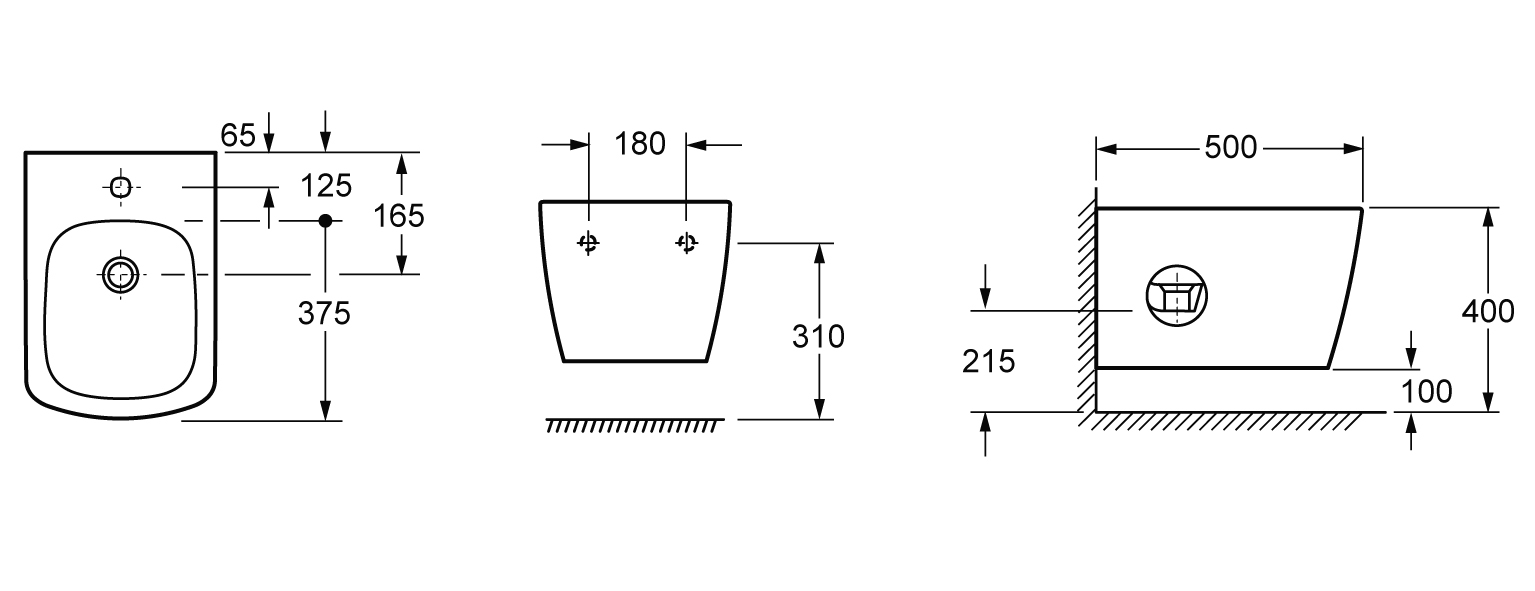 Подвесное биде Lavinia Boho Aveo 33060050