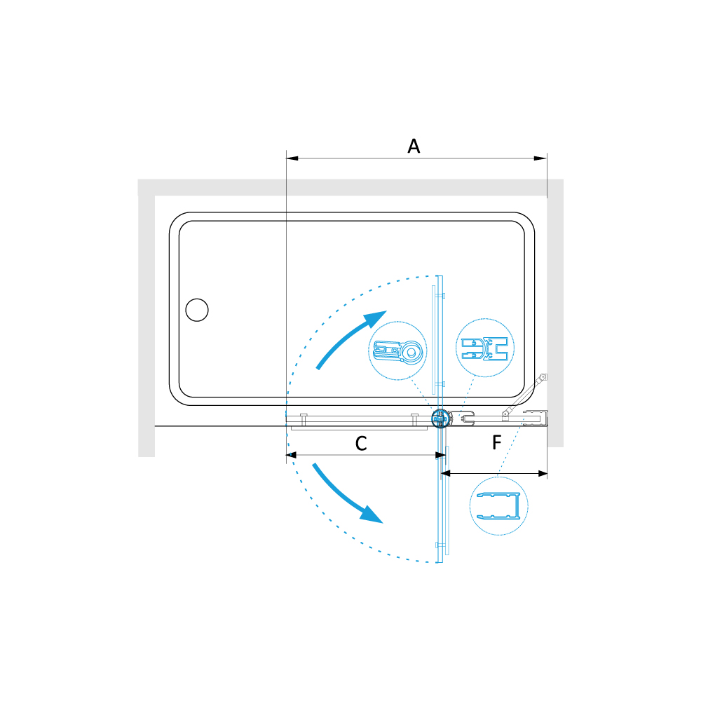 Шторка на ванну RGW SC-12 100х150