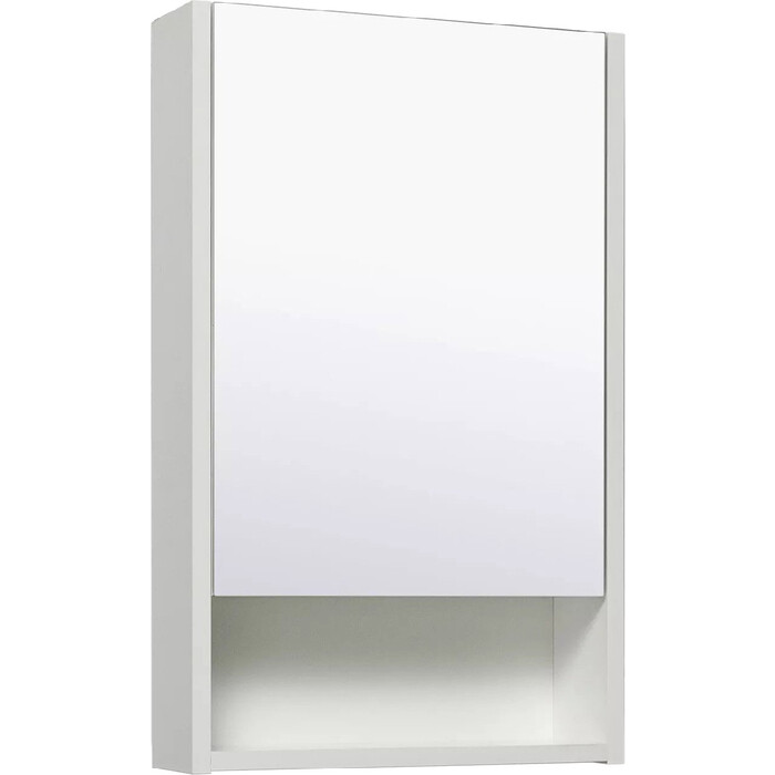 Зеркальный шкаф Runo Микра 40х65 правый, белый