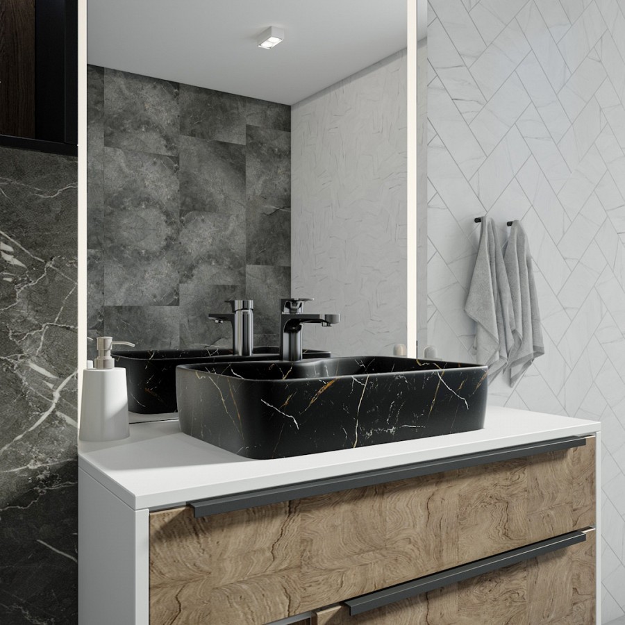 Раковина накладная Alpen Modern S ALP2450299 48 см