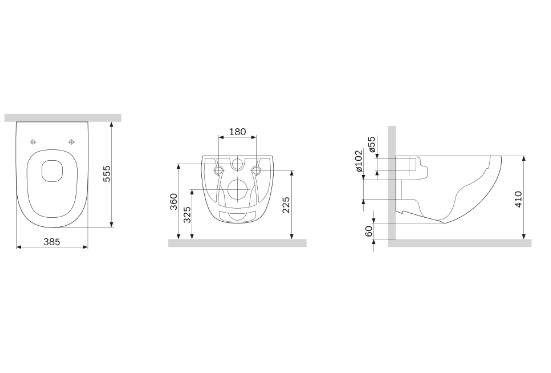 Унитаз подвесной AM.PM Sensation FlashClean с сиденьем микролифт