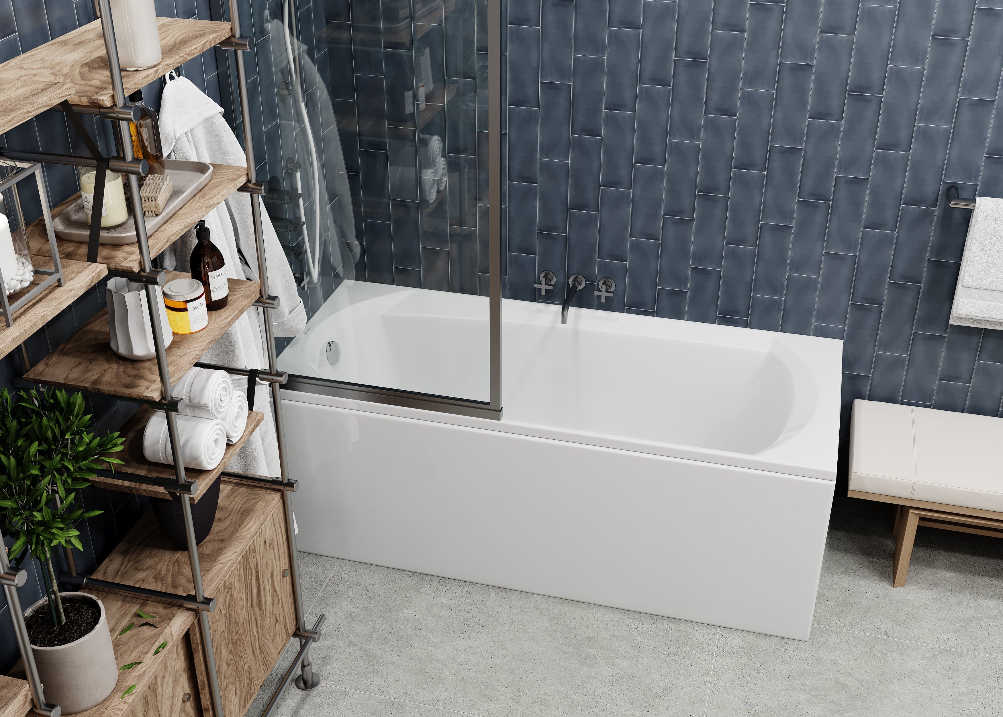 Акриловая ванна VAGNERPLAST Ebony VPBA160EBO2X-04 160х75