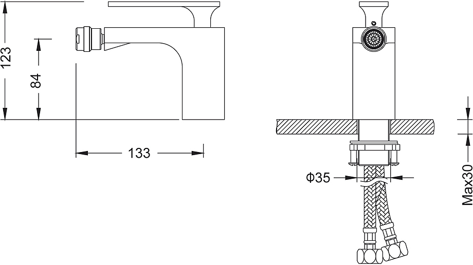 Смеситель для биде Timo Torne 4362/03F
