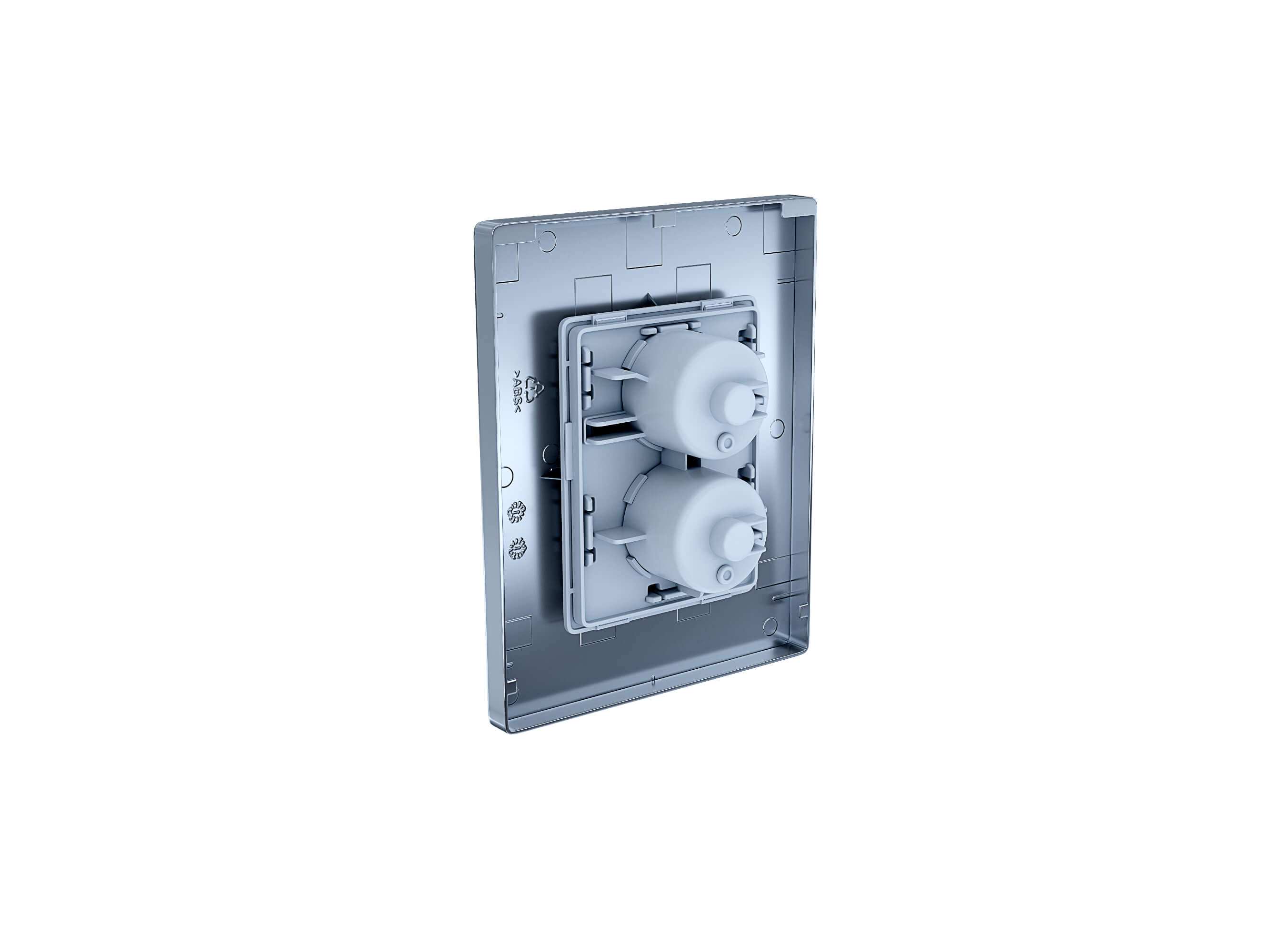 Кнопка смыва Aquatek Pneumo N PNN-0000004 оружейная сталь