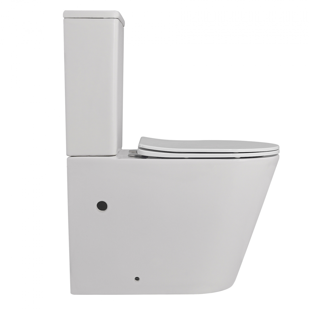 Унитаз Abber Bequem AC1112 компакт белый, безободковый