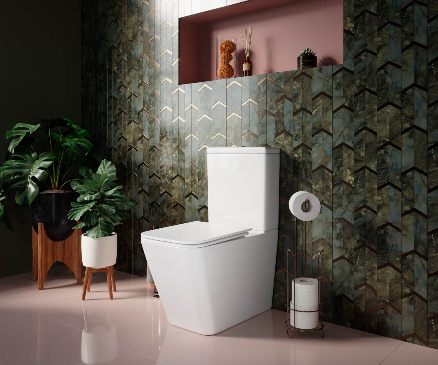 Унитаз-компакт Ceramica Nova Cubic CN1803 с микролифтом, безободковый