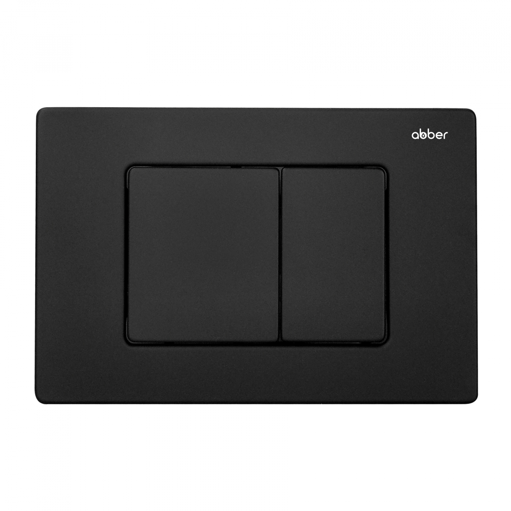 Кнопка смыва Abber AC0120MB черная матовая