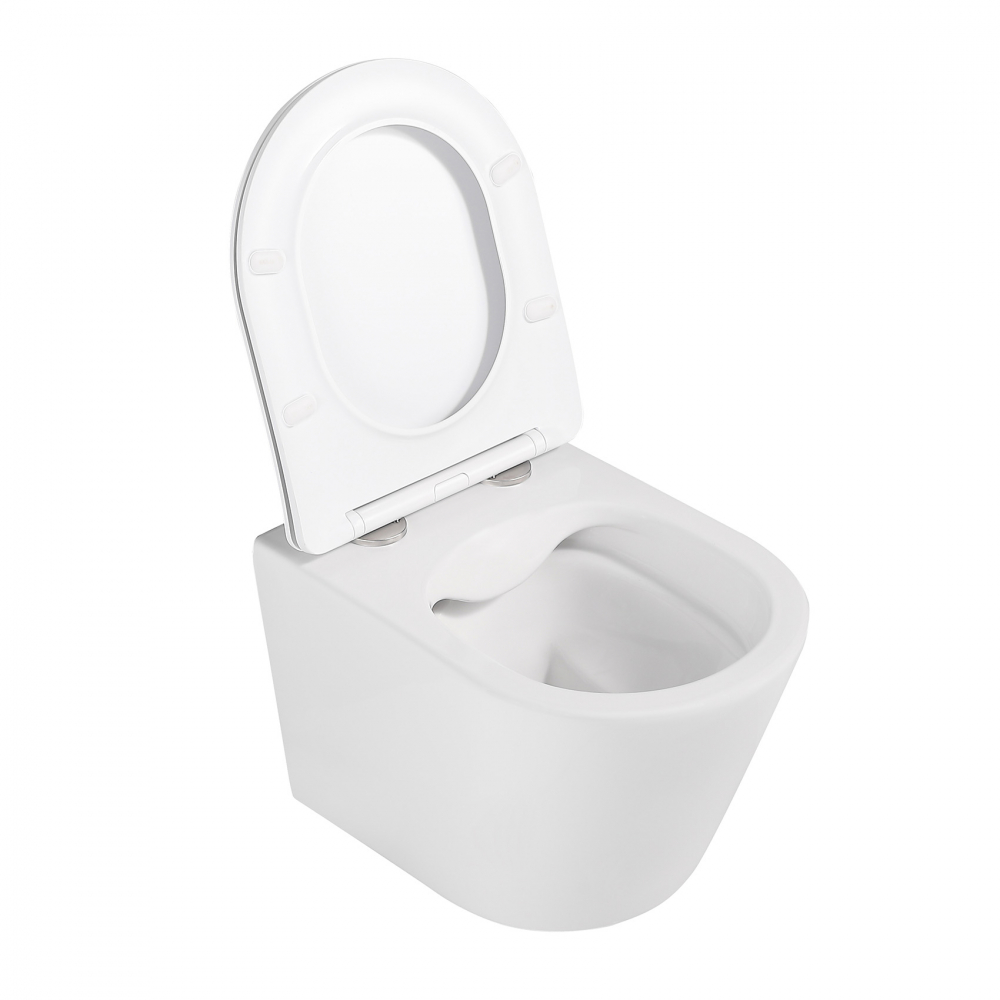 Унитаз Abber Bequem AC1102MW подвесной белый матовый, безободковый