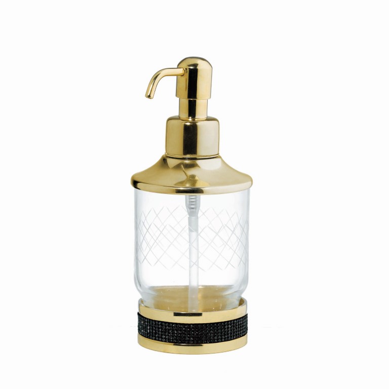 Настольный диспенсер Boheme ROYALE CRISTAL BLACK GOLD 10929-ROYALE-G-B