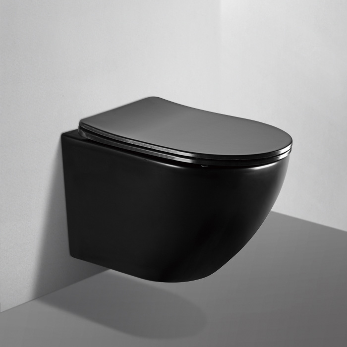 Унитаз Abber Bequem AC1100MB подвесной черный матовый, безободковый