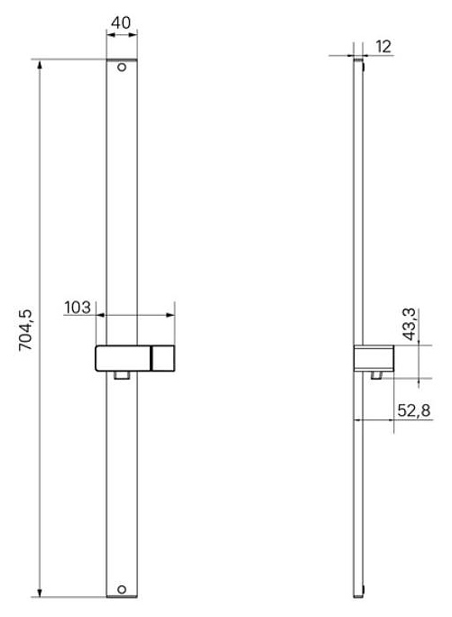 Стойка душевая Iddis Optima Home OPH70B0i17