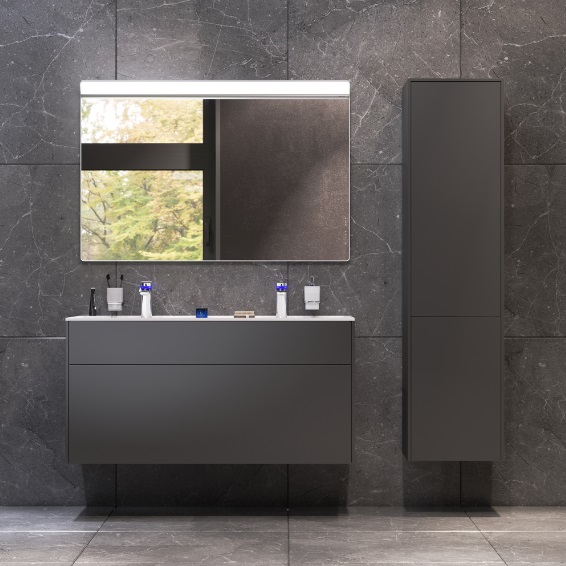 Мебель для ванной подвесная AM.PM Inspire V2.0 120 см графит матовый