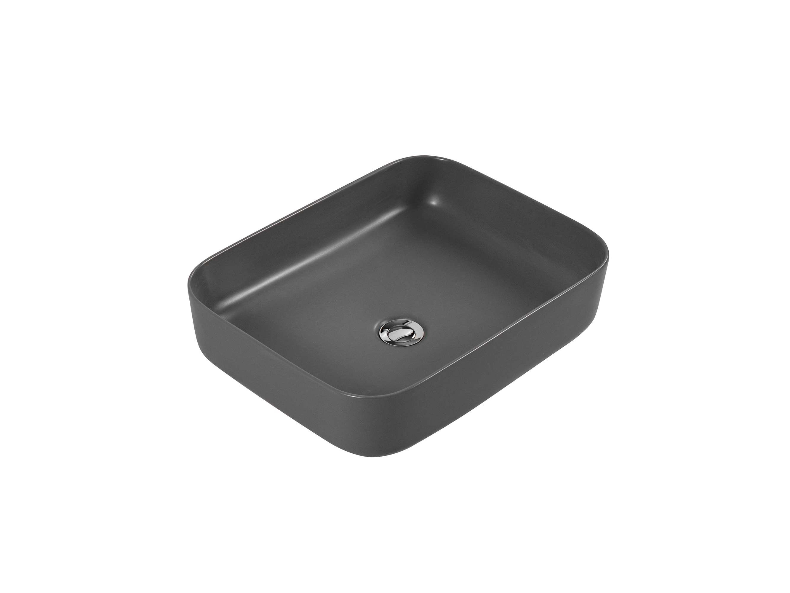 Раковина накладная Aquatek Вега AQ5515-MG серый матовый